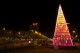 Illumination of Christmas in Madrid. Catilla Square and Europe Door  Iluminación de Navidad en Madrid. Plaza Castilla y Puerta de Europa